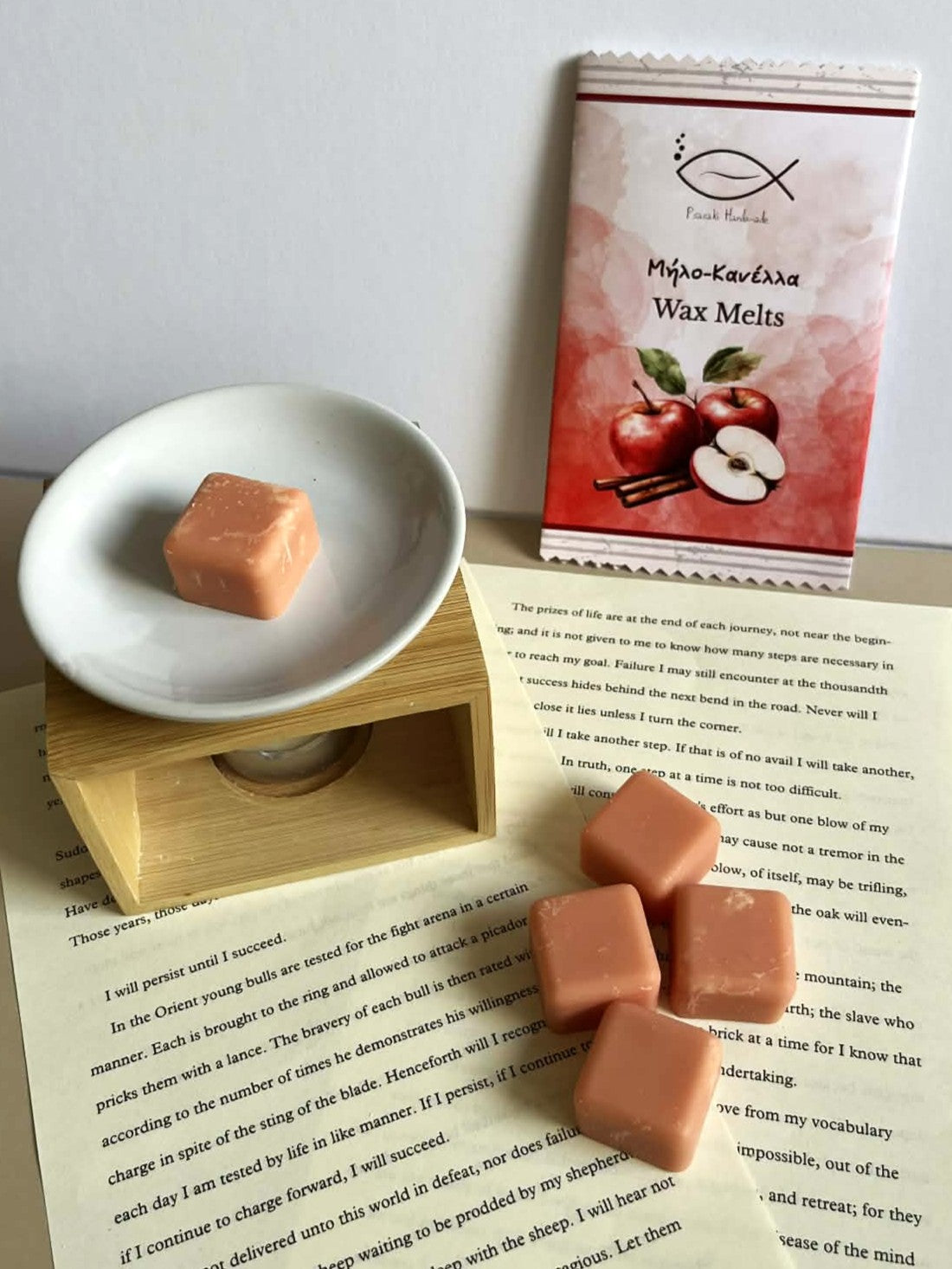 Wax Melts 80gr με άρωμα "Μήλο - Κανέλλα"